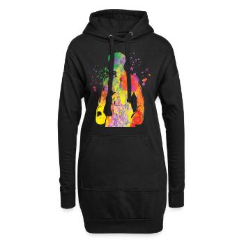 Boxen Kämpfer Kinder Boxen Match Boxer - Hoodie-Kleid - Schwarz - Vorne