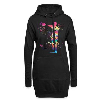 Boxing Fighter Enfants Boxer de match de boxe - Sweat-shirt à capuche long Femme - noir - Devant