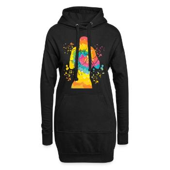 Boxing Fighter Enfants Boxer de match de boxe - Sweat-shirt à capuche long Femme - noir - Devant
