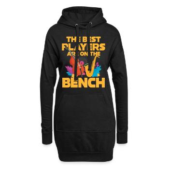 Die Besten Spieler Contra Bass - Hoodie-Kleid - Schwarz - Vorne