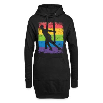 Figure Skating Figure Skating Ice Skating - Hoodie Dress - black - Front