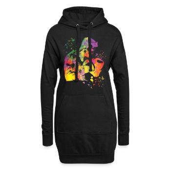 Boxing Fighter Enfants Boxer de match de boxe - Sweat-shirt à capuche long Femme - noir - Devant