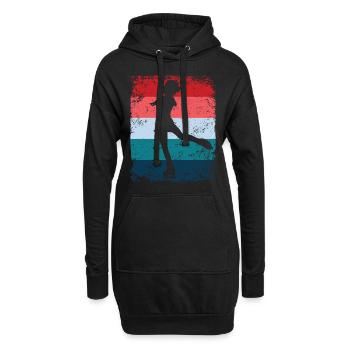 Figure Skating Figure Skating Skating - Hoodie Dress - black - Front