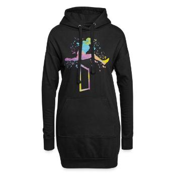 Course de haies Course d’obstacles Courses de haies pour enfants - Sweat-shirt à capuche long Femme - noir - Devant