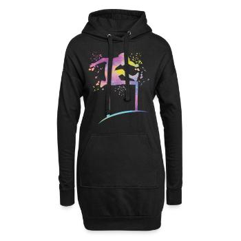 Course de haies Course d’obstacles Courses de haies pour enfants - Sweat-shirt à capuche long Femme - noir - Devant