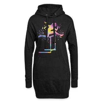 Course de haies Course d’obstacles Courses de haies pour enfants - Sweat-shirt à capuche long Femme - noir - Devant