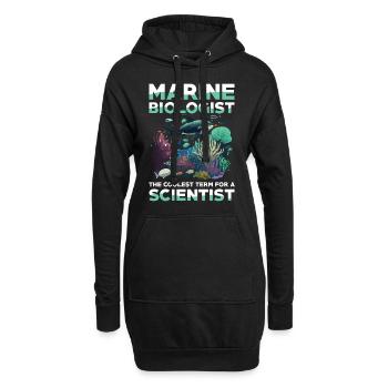 Marine Biologist The Coolest Term For A Scientist - Hoodie-Kleid - Schwarz - Vorne