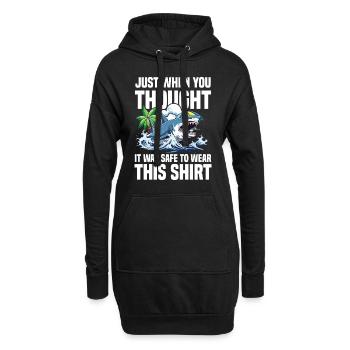Just When You Thought It Was Safe - Hoodie-Kleid - Schwarz - Vorne