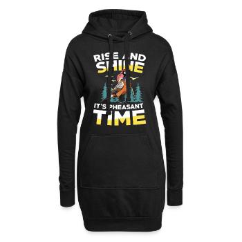 Truthahnjagd Abenteuer: Ich Will Nur Putenjagd - Hoodie-Kleid - Schwarz - Vorne