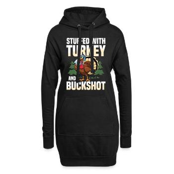 Truthahnjagd Abenteuer: Ich Will Nur Putenjagd - Hoodie-Kleid - Schwarz - Vorne