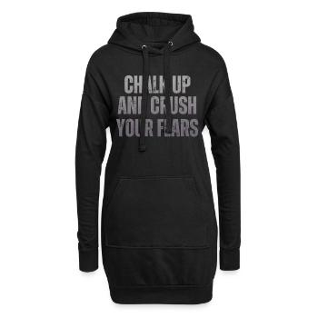 Bouldern Chalk Up Boulderer - Hoodie-Kleid - Schwarz - Vorne