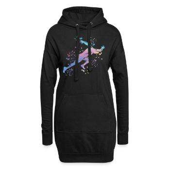 Sprinter Colorsplash Sprintender Sprint - Hoodie-Kleid - Schwarz - Vorne