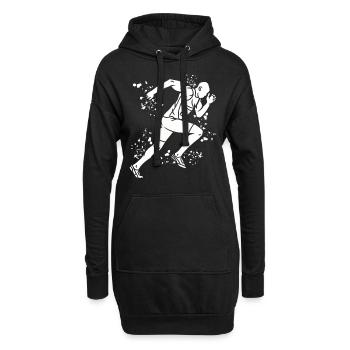 Sprinter Colorsplash Sprintender Sprint - Hoodie-Kleid - Schwarz - Vorne