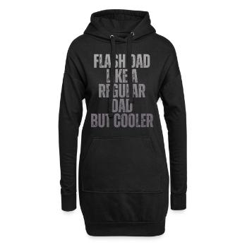 Bloc Flash Papa Boulderer - Sweat-shirt à capuche long Femme - noir - Devant