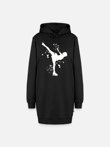 Figure Skating Skating Figure Skating - Hoodie Dress - black