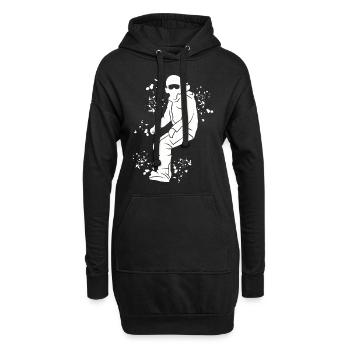 Snowboarder Snowboarding Snowboard - Sweat-shirt à capuche long Femme - noir - Devant