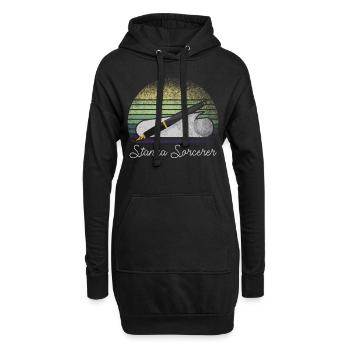 Poetry Slam Stanza Sorcerer Slam Poesie - Hoodie-Kleid - Schwarz - Vorne