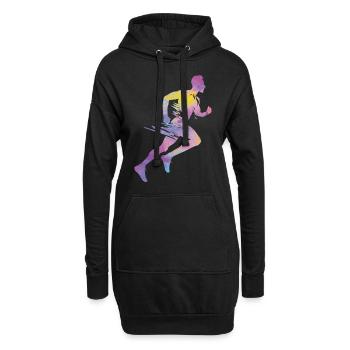 Sprinter Colorsplash Sprintender Sprint - Hoodie-Kleid - Schwarz - Vorne