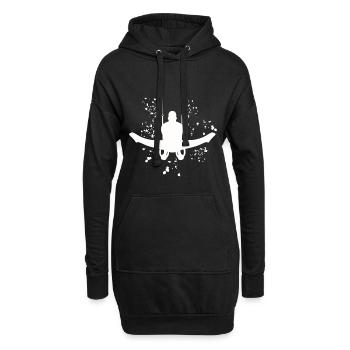 Kunstturner Ringe Kunstturnen - Hoodie-Kleid - Schwarz - Vorne