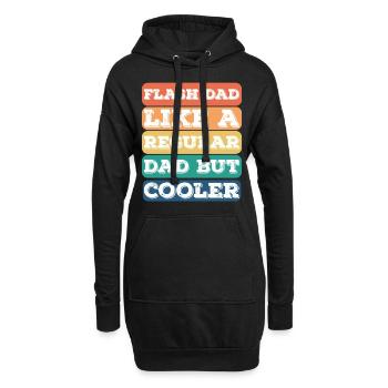 Bloc Flash Papa Boulderer - Sweat-shirt à capuche long Femme - noir - Devant