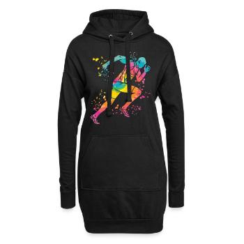 Sprinter Colorsplash Sprintender Sprint - Hoodie-Kleid - Schwarz - Vorne