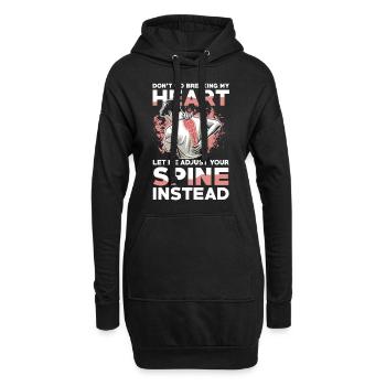 Lass Mich Deine Wirbelsäule Anpassen Statt Dein - Hoodie-Kleid - Schwarz - Vorne