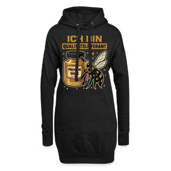 Je suis fournisseur de qualité abeille apiculteur miel - Sweat-shirt à capuche long Femme - noir - Devant