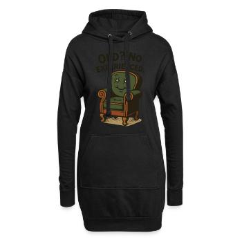 Amateurs d’antiquités vieux ? Aucun expérimenté - Sweat-shirt à capuche long Femme - noir - Devant