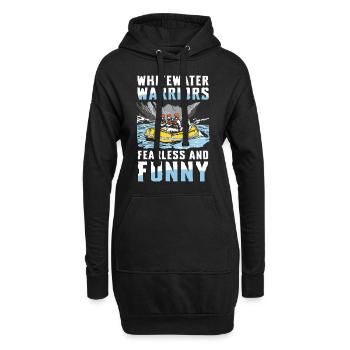 Whitewater Warriors : Rafting intrépide et amusant - Sweat-shirt à capuche long Femme - noir - Devant