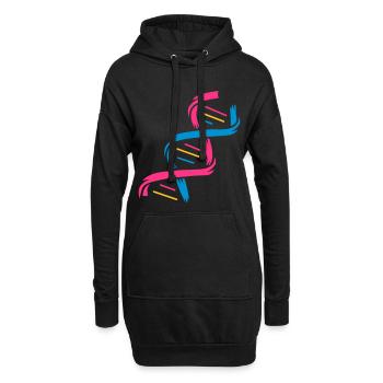 The structure of a DNA molecule - Hoodie Dress - black - Front