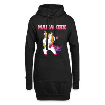 Mamacorn - Sweat-shirt à capuche long Femme - noir - Devant