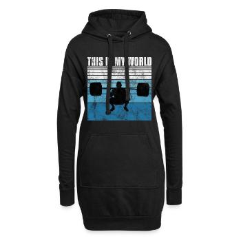 This is my world Bodybuilding Bodybuilder GYM - Hoodie Dress - black - Front