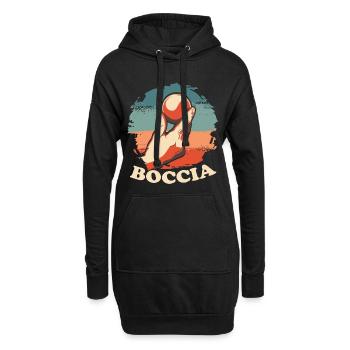 Joueur de boccia Vêtements avec balles de pétanque Boccia - Sweat-shirt à capuche long Femme - noir - Devant