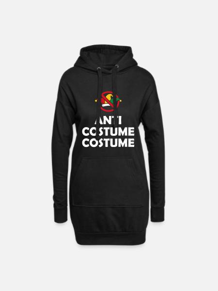 Low Costume Costume – Anti Karneval Verkleidung - Hoodie-Kleid - Schwarz