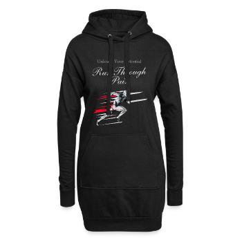 Running Jogging Motivation Sprint Runner Design - Hoodie Dress - black - Front