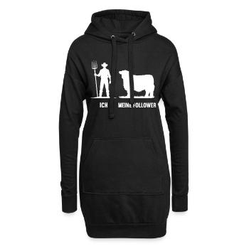 Ich Meine Follower Galloway Kühe Kuh Bauern Bauer - Hoodie-Kleid - Schwarz - Vorne