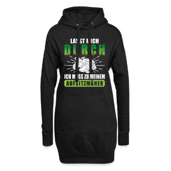 Rasentraktor Aufsitzrasenmäher Aufsitzmäher Rasen - Hoodie-Kleid - Schwarz - Vorne