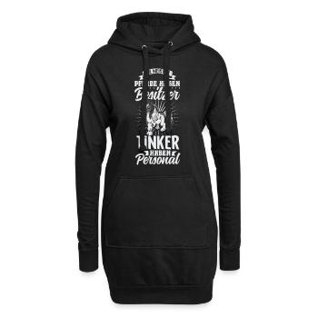 Die meisten Pferde haben Besitzer - Tinker - Hoodie-Kleid - Schwarz - Vorne