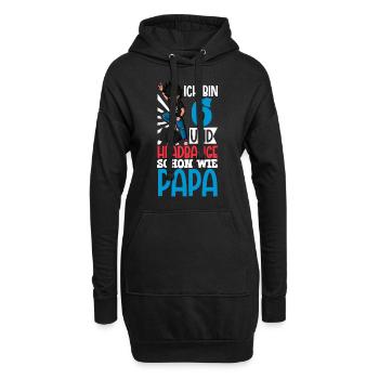 Ich bin 6 - Jungen Rocker - Hoodie-Kleid - Schwarz - Vorne