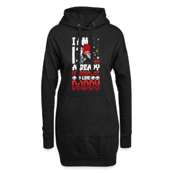Ich bin 13 - Mädchen Rocker - Hoodie-Kleid - Schwarz - Vorne
