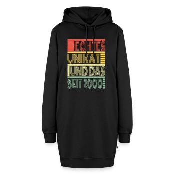 Echtes Unikat Seit 2000 Geboren 2000 Geburtstag - Hoodie-Kleid - Schwarz - Vorne