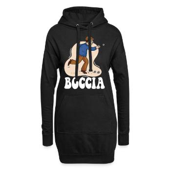 Joueur de boccia Vêtements avec balles de pétanque Boccia - Sweat-shirt à capuche long Femme - noir - Devant