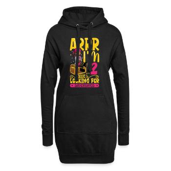 Ich bin 2 - Mädchen Pirat - Hoodie-Kleid - Schwarz - Vorne
