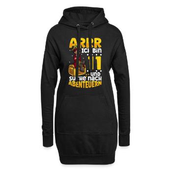 Ich bin 11 - Jungen Pirat - Hoodie-Kleid - Schwarz - Vorne
