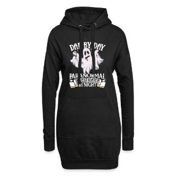 Papa est un chasseur de fantômes - Sweat-shirt à capuche long Femme - noir - Devant