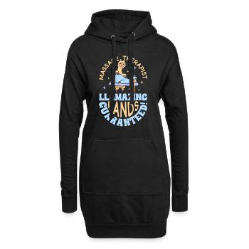 Llamazing mains garanties - Massage - Sweat-shirt à capuche long Femme - noir - Devant