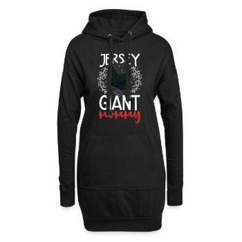 Jersey Giant Mama - Hoodie-Kleid - Schwarz - Vorne
