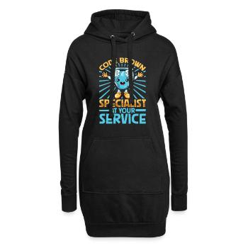 Code Brown Specialist - Lange pour bébé - Sweat-shirt à capuche long Femme - noir - Devant