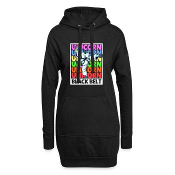 Licorne - Tang Soo do Ceinture Noire - Sweat-shirt à capuche long Femme - noir - Devant