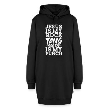 Jésus - Christian Tang Soo Do - Sweat-shirt à capuche long Femme - noir - Devant
